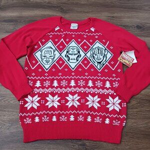 Marvel‎ Captain America Thor Ironman Ugly Christmas Sweater Mens Size Medium New